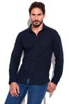 Buratti % 100 Pamuk Regular Fit Erkek Gömlek CF25W113650 AÇIK LACİVERT