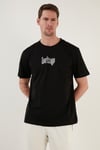 Buratti % 100 Pamuk Relaxed Fit Bisiklet Yaka Erkek T Shirt 5902637 SİYAH