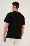 Buratti % 100 Pamuk Relaxed Fit Bisiklet Yaka Erkek T Shirt 5902637 SİYAH