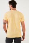 Buratti Baskılı % 100 Pamuk Bisiklet Yaka Slim Fit Erkek T Shirt 541PERFECTWAVE SARI
