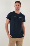 Buratti Baskılı Bisiklet Yaka Pamuklu Slim Fit Erkek T Shirt 541DPRTMNT24 LACİVERT