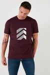 Buratti Baskılı Pamuklu Bisiklet Yaka Slim Fit Erkek T Shirt 646R8080 MÜRDÜM