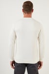 Buratti Baskılı Regular Fit Bisiklet Yaka Pamuklu Erkek Sweat 5905304 EKRU