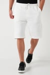 Buratti Belden Bağlamalı Pamuklu Cepli Regular Fit Erkek Short 5908041 EKRU