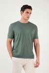 Buratti Bisiklet Yaka % 100 Pamuk Regular Fit Basic Erkek T Shirt 59020001 NEFTİ