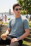Buratti Bisiklet Yaka % 100 Pamuk Regular Fit Basic Erkek T Shirt 59020001 AÇIK MAVİ