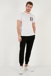 Buratti Bisiklet Yaka Pamuklu Slim Fit Erkek T Shirt 541QUINT BEYAZ