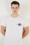Buratti Bisiklet Yaka Pamuklu Slim Fit Erkek T Shirt 541THERE BEYAZ