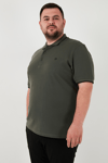 Buratti Büyük Beden Pamuklu Regular Fit Erkek Polo Yaka T Shirt 5902118B HAKİ