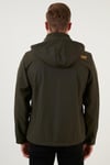 Buratti Çıkarılabilir Kapüşonlu Suya Dayanıklı SoftShell Erkek Mont 497LUIS HAKİ