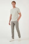 Buratti Comfort Boru Paça Normal Bel Pantolon Erkek Kot Pantolon 4412C66TEXAS HAKİ