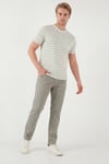 Buratti Comfort Boru Paça Normal Bel Pantolon Erkek Kot Pantolon 4412C66TEXAS HAKİ