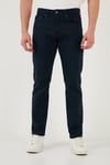 Buratti Comfort Boru Paça Normal Bel Pantolon Erkek Kot Pantolon 4412C66TEXAS LACİVERT