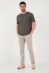 Buratti Comfort Boru Paça Normal Bel Pantolon Erkek Kot Pantolon 4412C66TEXAS BEJ