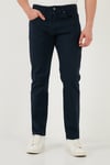 Buratti Comfort Boru Paça Normal Bel Pantolon Erkek Kot Pantolon 4412C66TEXAS LACİVERT