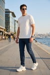 Buratti Dar Kalıp Dar Paça Yüksek Bel Erkek Kot Pantolon 3300C51TOKYO LACİVERT
