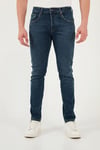 Buratti Dar Kalıp Düşük Bel Dar Paça Jeans Erkek Kot Pantolon 1115C55NAPOLI YEŞİL-MAVİ