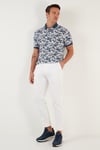 Buratti Desenli Pamuklu Slim Fit Erkek Polo Yaka T Shirt 646B3550 LACİVERT