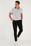 Buratti Desenli Pamuklu Slim Fit Erkek Polo Yaka T Shirt 646B3490 SİYAH