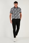 Buratti Desenli Pamuklu Slim Fit Erkek Polo Yaka T Shirt 646B3550 ANTRASİT