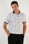 Buratti Desenli Pamuklu Slim Fit Erkek Polo Yaka T Shirt 646B3540 SİYAH
