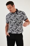 Buratti Desenli Pamuklu Slim Fit Erkek Polo Yaka T Shirt 646B3550 ANTRASİT
