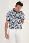 Buratti Desenli Pamuklu Slim Fit Erkek Polo Yaka T Shirt 646B3550 LACİVERT