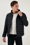Buratti Dik Yaka Fermuarlı Cepli Slim Fit Şişme Erkek Mont 649002 LACİVERT