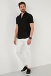 Buratti Düğmeli Yaka Pamuklu Slim Fit Cepli Erkek Gömlek CF21S111153 SİYAH