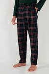 Buratti Ekoseli Pamuklu Regular Fit Yüksek Bel Bisiklet Yaka Erkek Pijama Takımı 6574000 YEŞİL