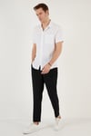 Buratti Elastik Bel Bantlı Cepli Regular Fit Yazlık Erkek Pantolon CF24S617952 SİYAH