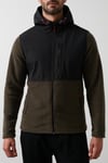 Buratti Kapüşonlu Dik Yaka Şardonlu Slim Fit Erkek Sweat 5655268 SİYAH-HAKİ