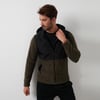 Buratti Kapüşonlu Dik Yaka Şardonlu Slim Fit Erkek Sweat 5655268 SİYAH-HAKİ