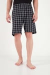 Buratti Kareli Pamuklu Regular Fit Şortlu Erkek Pijama Takımı 6572021 SİYAH