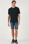 Buratti Modal Karışımlı Regular Fit Bisiklet Yaka Basic Erkek T Shirt 5902924 ANTRASİT