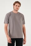 Buratti Modal Karışımlı Regular Fit Bisiklet Yaka Basic Erkek T Shirt 5902924 TOPRAK
