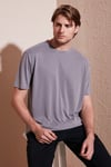 Buratti Modal Karışımlı Regular Fit Bisiklet Yaka Basic Erkek T Shirt 5902924 TOPRAK