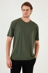 Buratti Modal Karışımlı Regular Fit Bisiklet Yaka Basic Erkek T Shirt 5902924 HAKİ