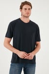 Buratti Modal Karışımlı Regular Fit Bisiklet Yaka Basic Erkek T Shirt 5902924 ANTRASİT