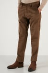 Buratti Normal Bel Regular Fit Düz Paça Erkek Kadife Pantolon 645MERLIN CAMEL