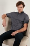 Buratti Pamuk Karışımlı Desenli Slim Fit Erkek Polo Yaka T Shirt 646B3280 LACİVERT