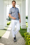 Buratti Pamuk Karışımlı Desenli Slim Fit Erkek Polo Yaka T Shirt 646B3270 LACİVERT