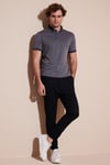 Buratti Pamuk Karışımlı Desenli Slim Fit Erkek Polo Yaka T Shirt 646B3210 LACİVERT