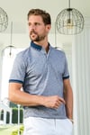 Buratti Pamuk Karışımlı Desenli Slim Fit Erkek Polo Yaka T Shirt 646B3270 LACİVERT