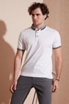 Buratti Pamuk Karışımlı Desenli Slim Fit Erkek Polo Yaka T Shirt 646B3250 BEYAZ