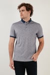 Buratti Pamuk Karışımlı Desenli Slim Fit Erkek Polo Yaka T Shirt 646B3270 LACİVERT