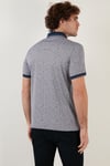 Buratti Pamuk Karışımlı Desenli Slim Fit Erkek Polo Yaka T Shirt 646B3270 LACİVERT