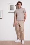 Buratti Pamuk Karışımlı Desenli Slim Fit Erkek Polo Yaka T Shirt 646B3280 BEJ