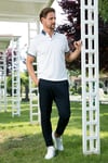 Buratti Pamuk Karışımlı Desenli Slim Fit Erkek Polo Yaka T Shirt 646B3200 BEYAZ