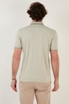 Buratti Pamuk Karışımlı Desenli Slim Fit Erkek Polo Yaka T Shirt 646B3250 ELMA YEŞİLİ
